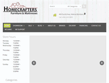 Tablet Screenshot of homecraftersfurniture.com